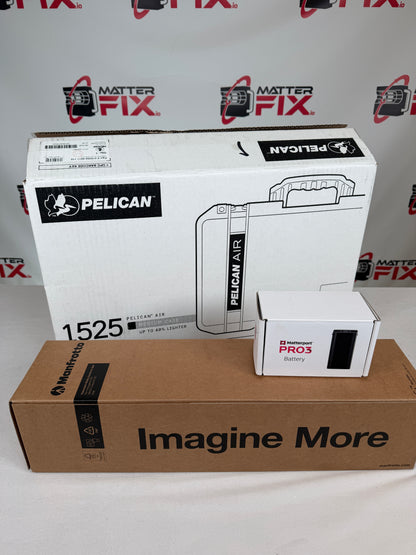 Matterport Pro3 Contractor Kit Upgrade - Pelican 1525 Case w/Custom Foam Insert, Manfrotto 190X4 Tripod & Pro3 Battery