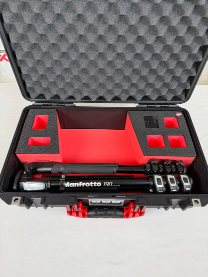 Matterport Pro3 Contractor Kit Upgrade - Pelican 1525 Case w/Custom Foam Insert, Manfrotto 190X4 Tripod & Pro3 Battery