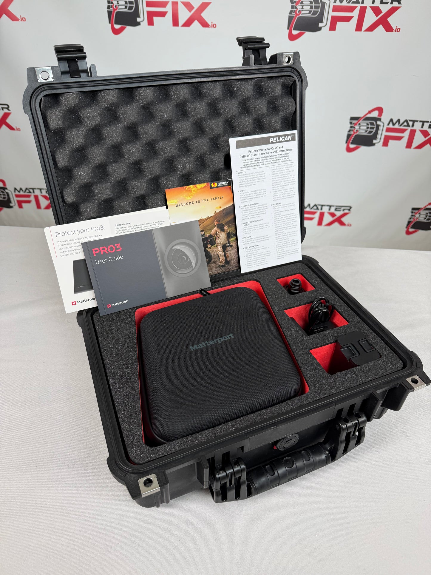 New Matterport Pro3 MC300 Capture Kit - Affirm Financing - Camera Kit, Pelican 1450 Case, 1 Year MatterGuard Total Protection, 2 Year Warranty