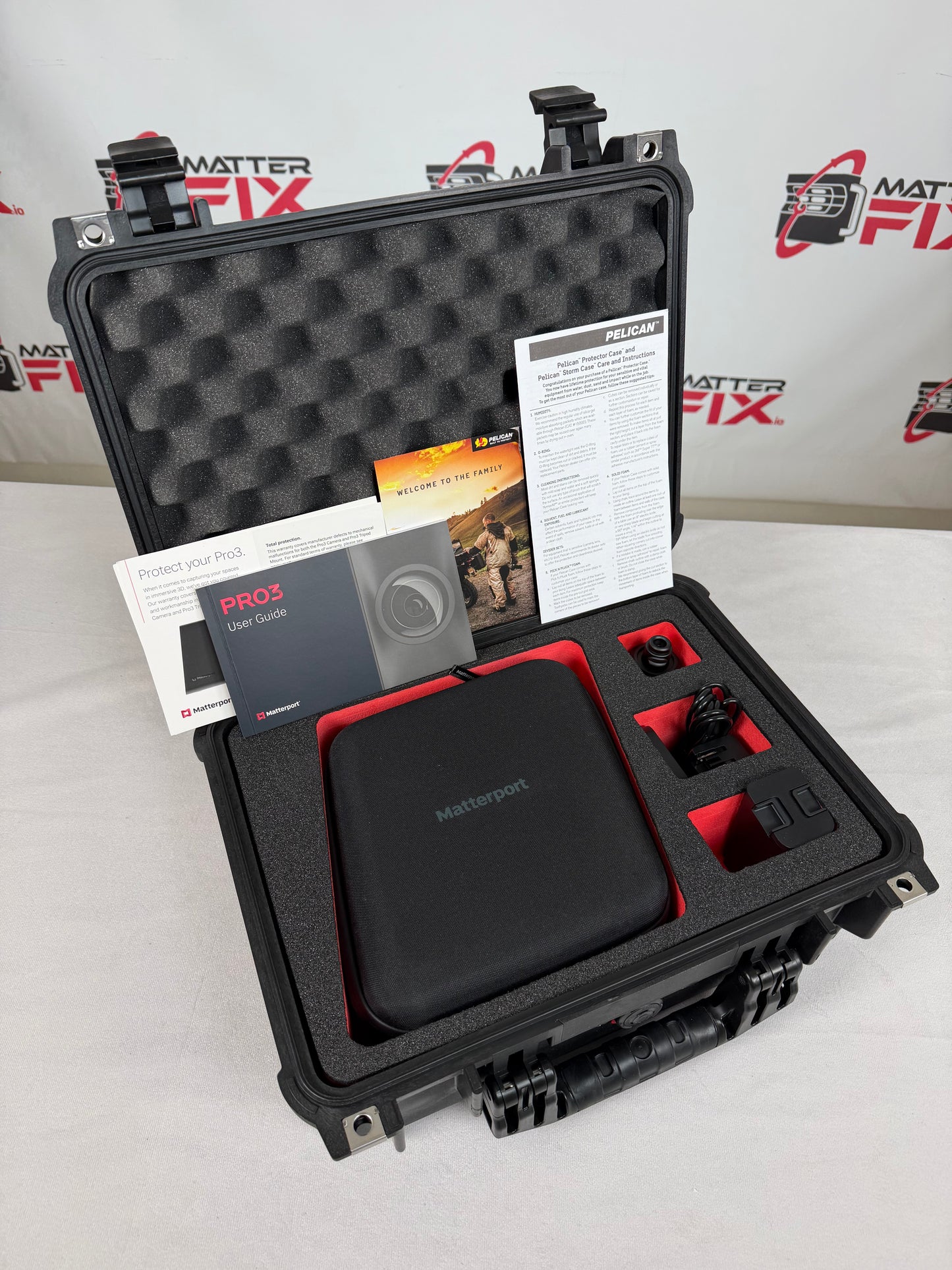 Matterport Pro3 MC300 Capture Kit - Certified Pre-Owned - Affirm Financing - Camera Kit, Pelican 1450 Case, 1 Year MatterGuard Total Protection, 2 Year Warranty